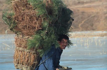 Sur un lac gelé - Chine