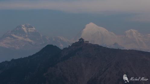 Vue de l'avion Jakar-Paro.