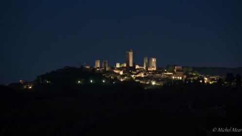 San Gimignano de nuit.